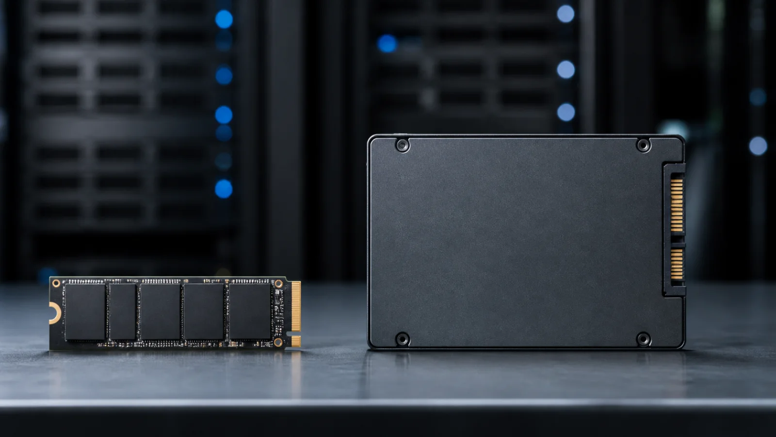 NVMe and SATA SSD comparison for databases, websites and containers on a VPS